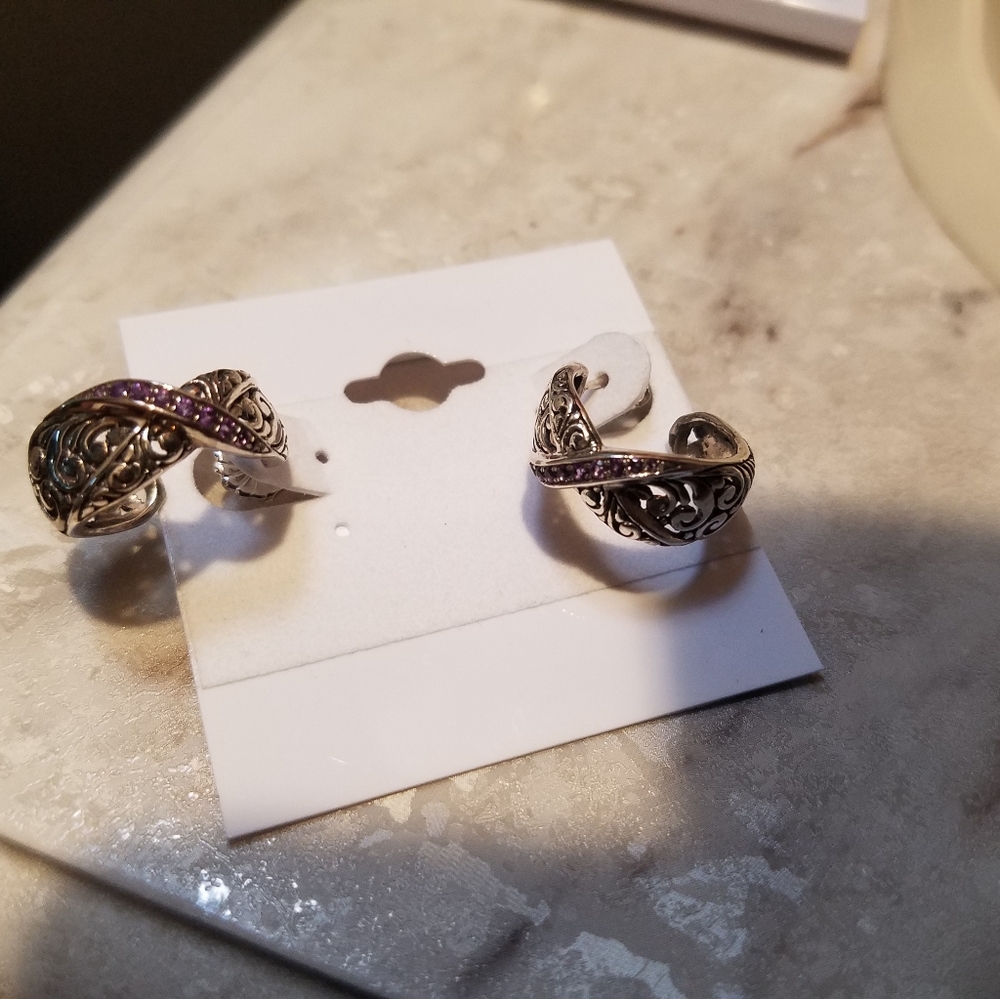 Sterling silver Amethyst earrings